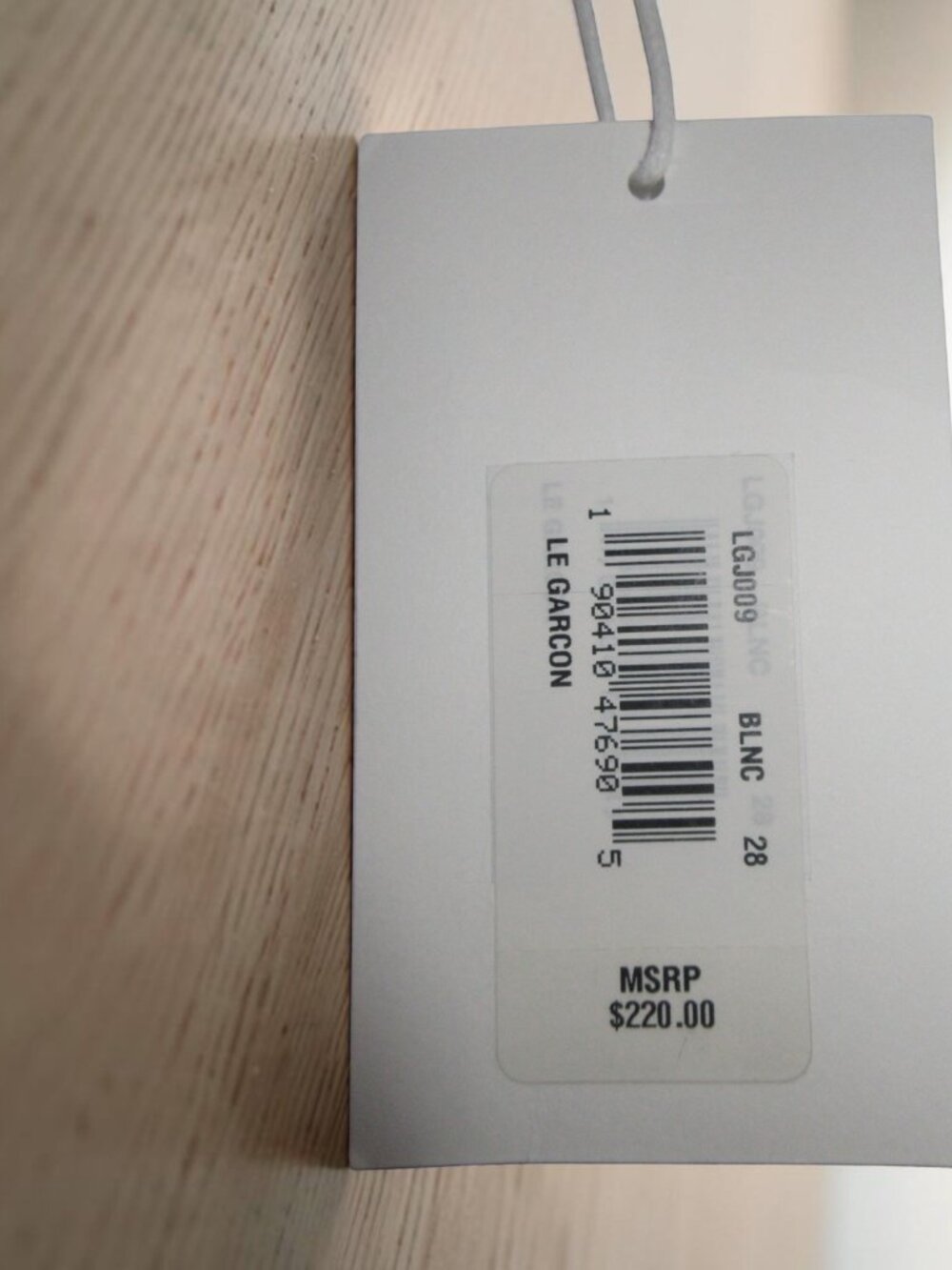 FRAME Denim - Le Garcon - White Women's Jeans, Size 28, New with tags - Picture 12 of 13